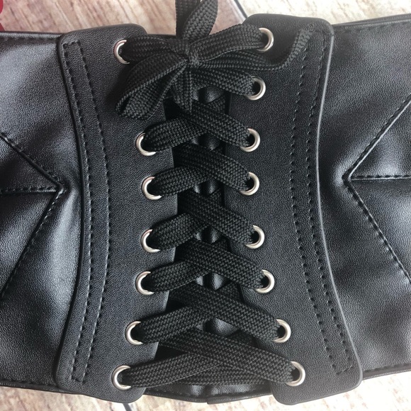 Torrid Faux Leather Lace-Up Corset Style Belt - Picture 3 of 4